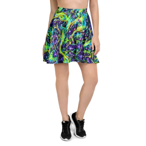 Hypercolor Lagoon on a Skater Skirt