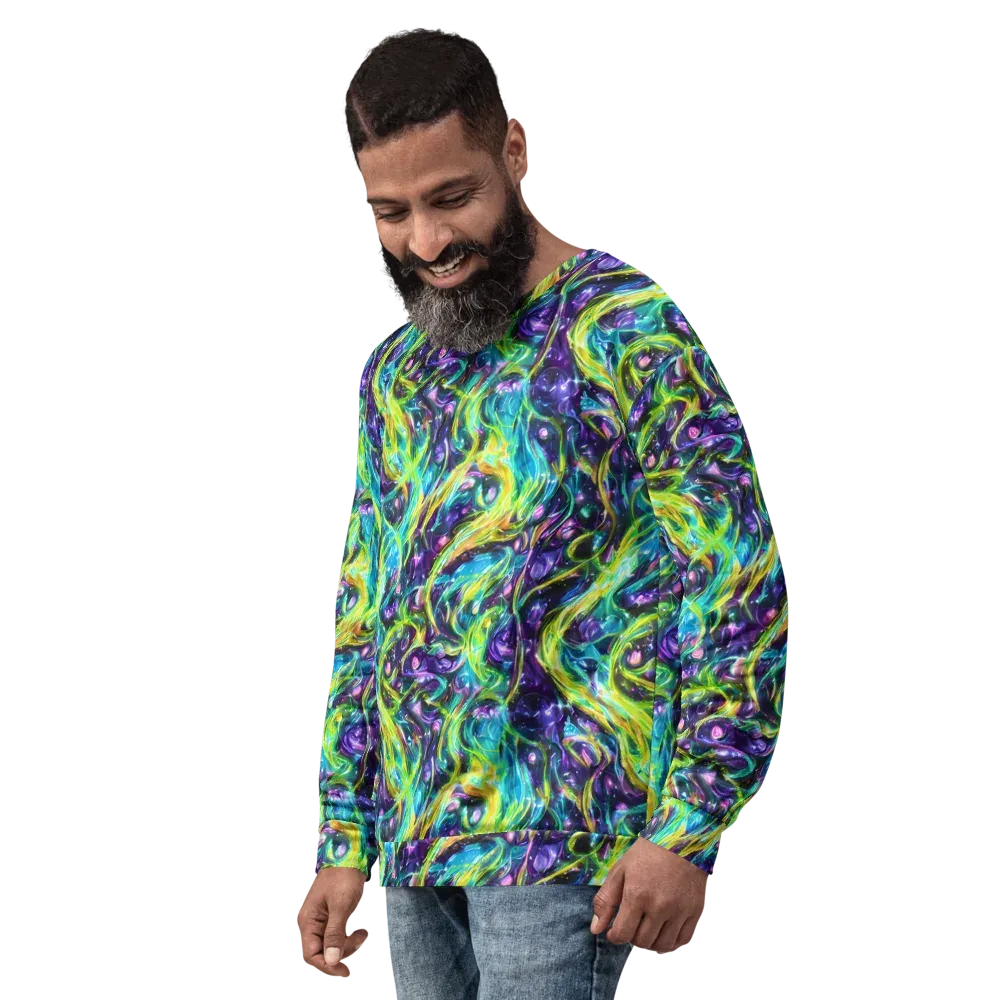 Hypercolor Lagoon on Sweatshirt — Left Front