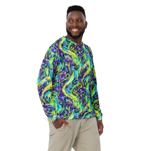 Hypercolor Lagoon on a Sweatshirt