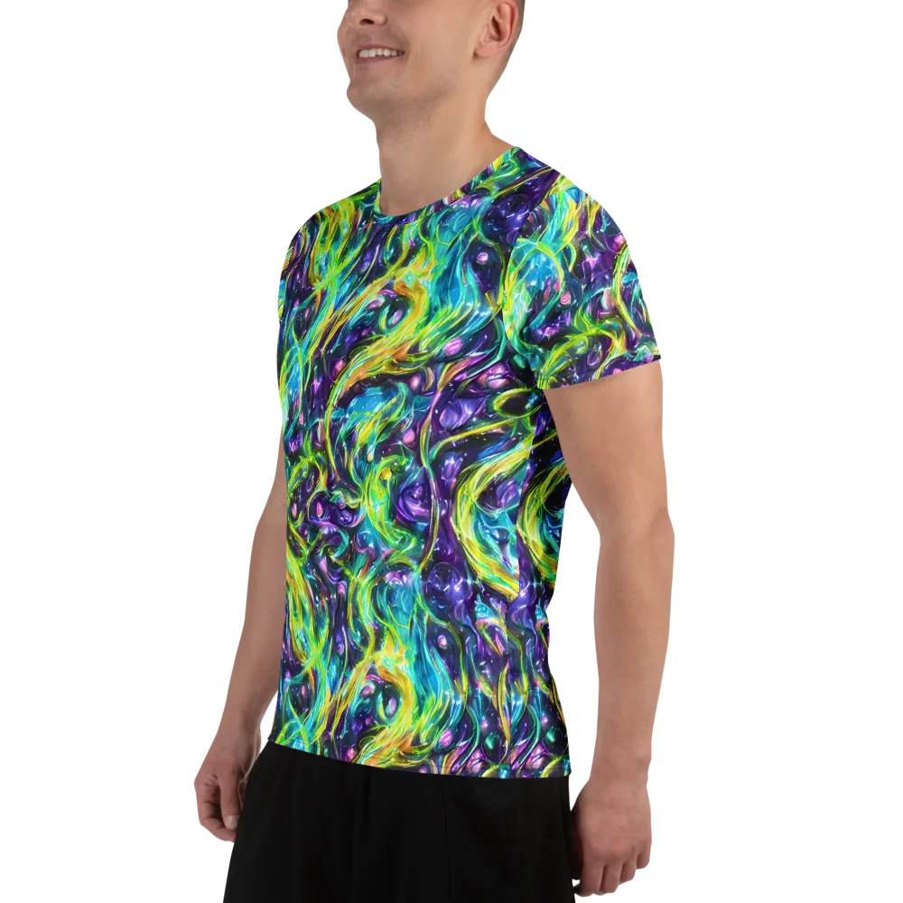 Hypercolor Lagoon on Men's Athletic T-Shirt — Left