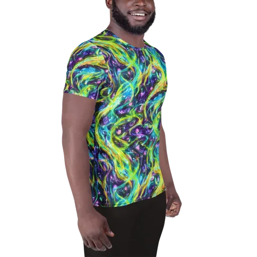 Hypercolor Lagoon on a Men's Athletic T-Shirt