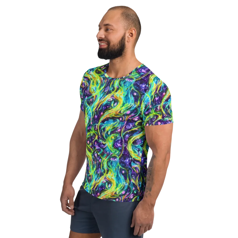 Hypercolor Lagoon on Men's Athletic T-Shirt — Left