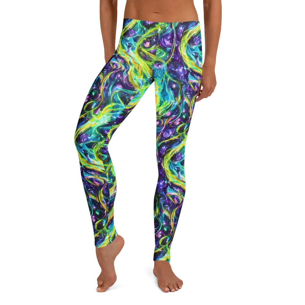 Hypercolor Lagoon on Leggings — Front