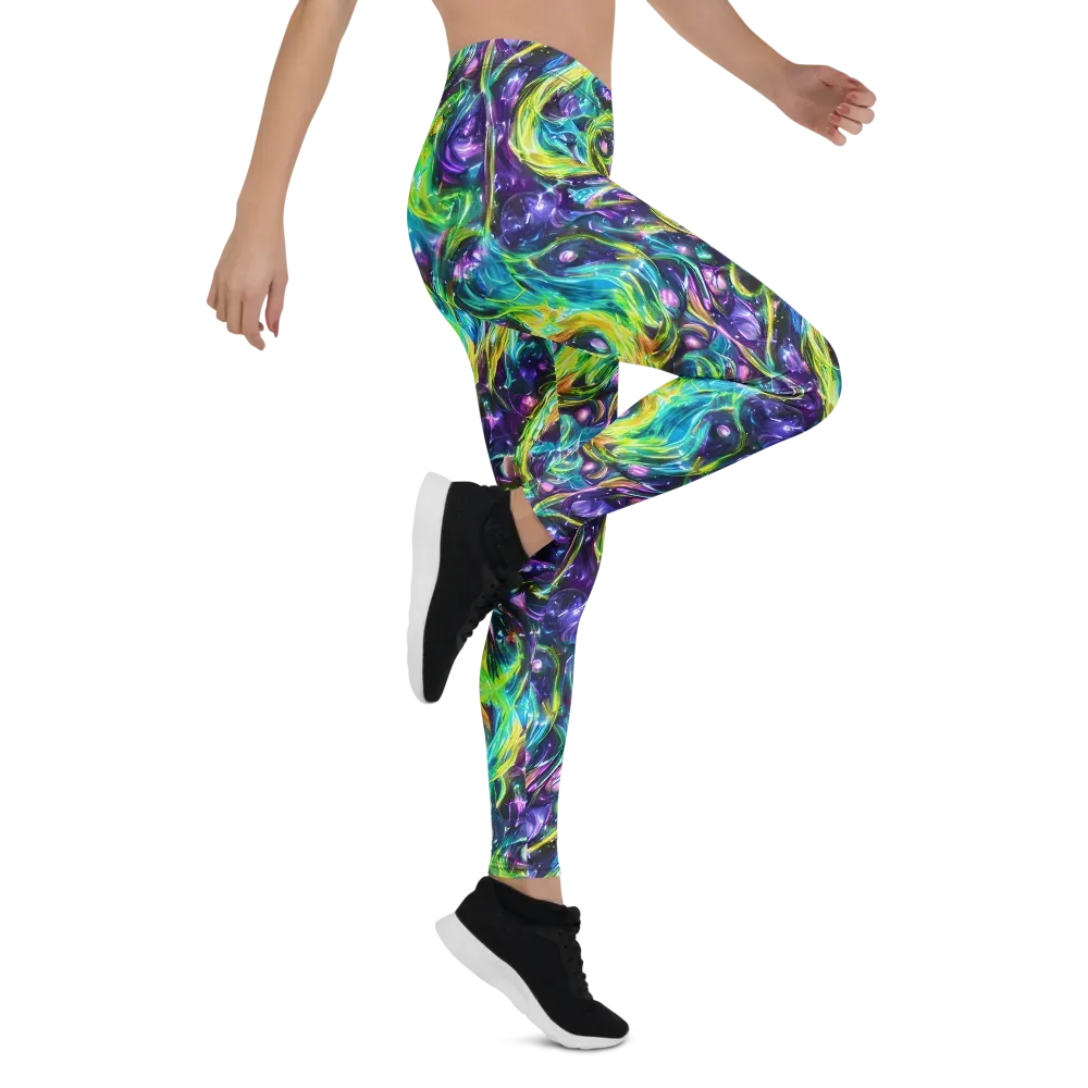 Hypercolor Lagoon on Leggings — Right