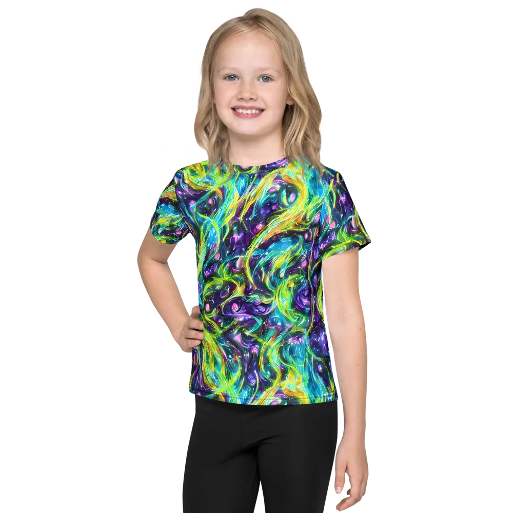 Hypercolor Lagoon on Kids Crew Neck T-Shirt — Front