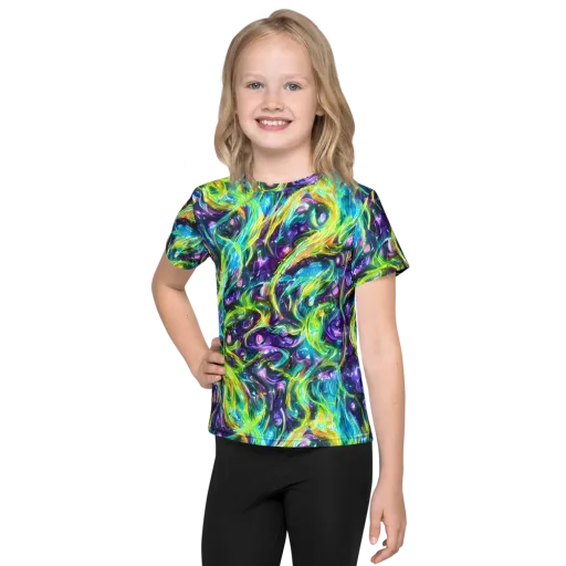 Hypercolor Lagoon on a Kids Crew Neck T-Shirt