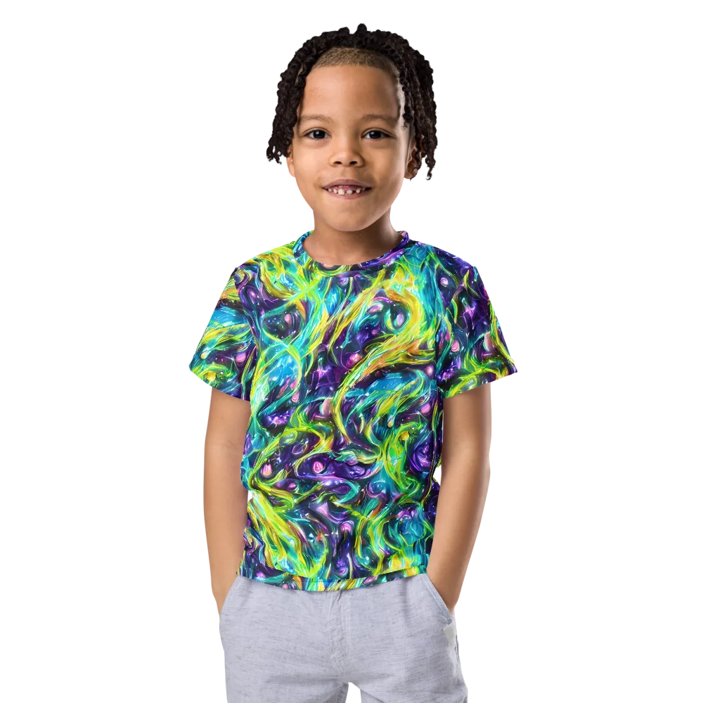 Hypercolor Lagoon on Kids Crew Neck T-Shirt — Front