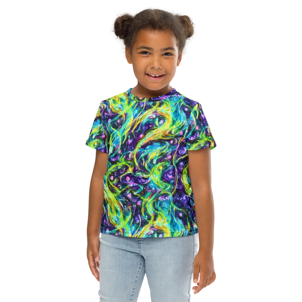 Hypercolor Lagoon on Kids Crew Neck T-Shirt — Front