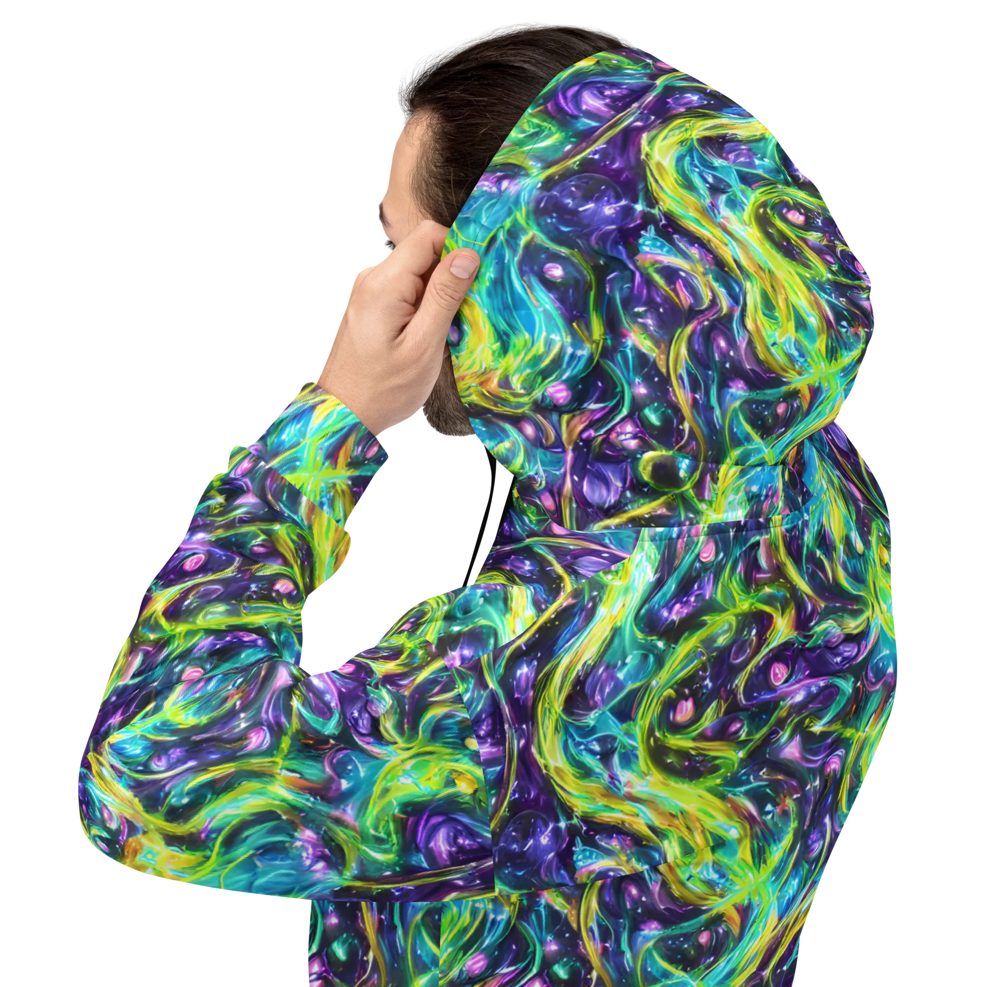 Hypercolor Lagoon on Hoodie — Back