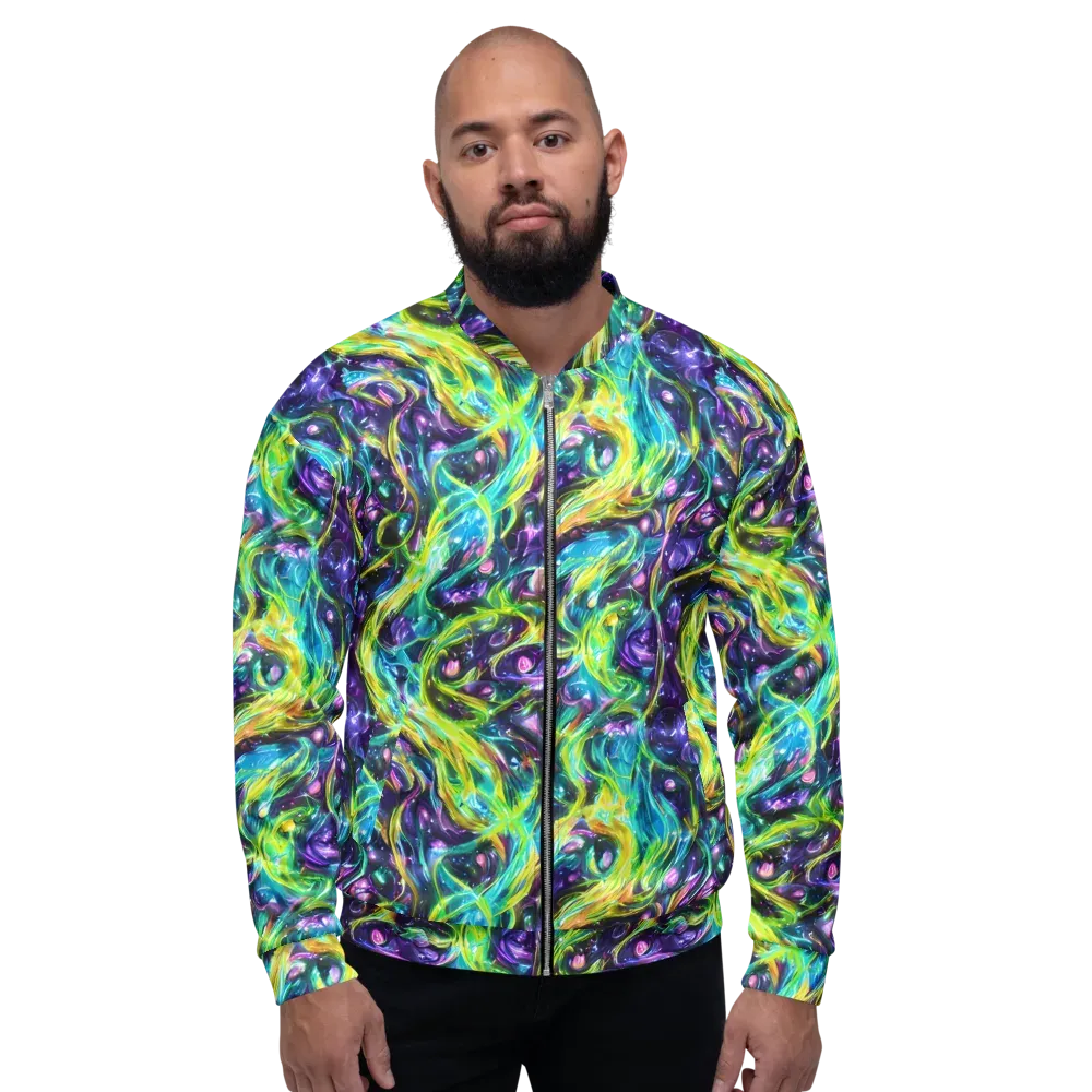 Hypercolor Lagoon on Bomber Jacket — Front