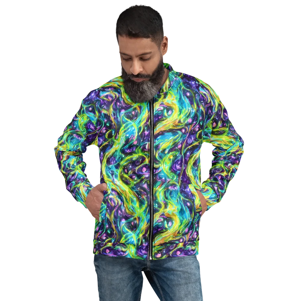 Hypercolor Lagoon on Bomber Jacket — Front