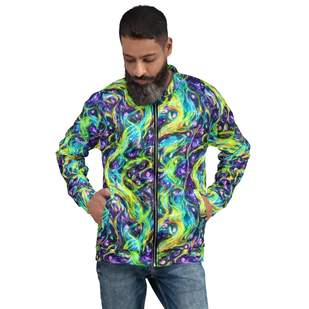 Hypercolor Lagoon on Bomber Jacket — Front