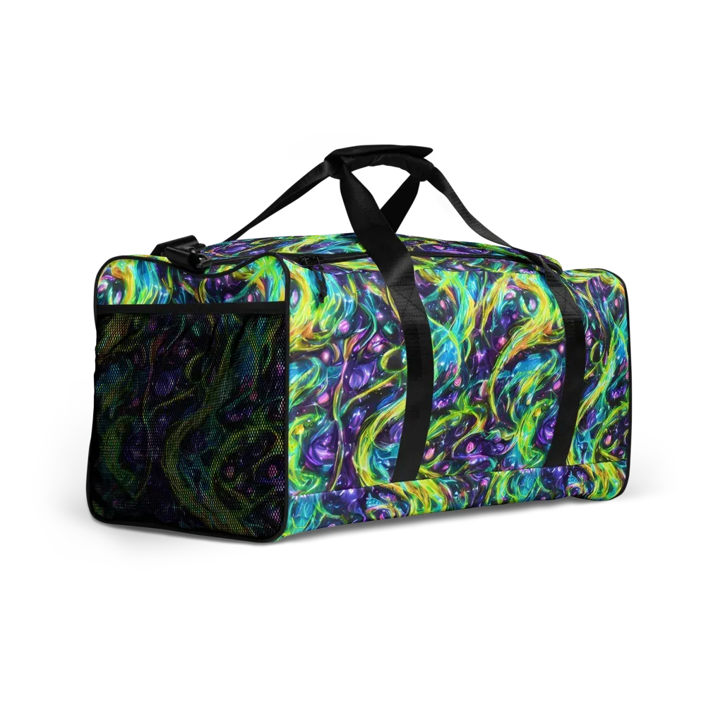 Hypercolor Lagoon on Duffle Bag — Right Front