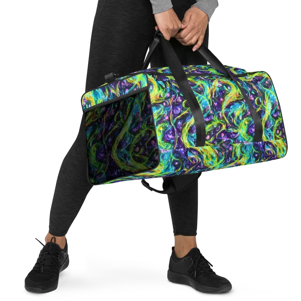 Hypercolor Lagoon on Duffle Bag — Right Front
