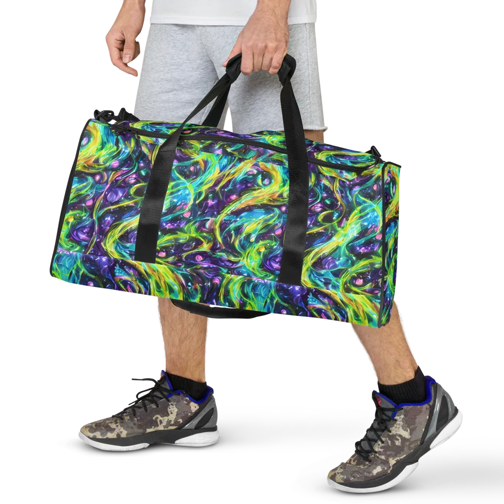 Hypercolor Lagoon on Duffle Bag — Front