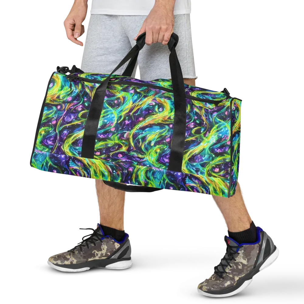 Hypercolor Lagoon on Duffle Bag — Front