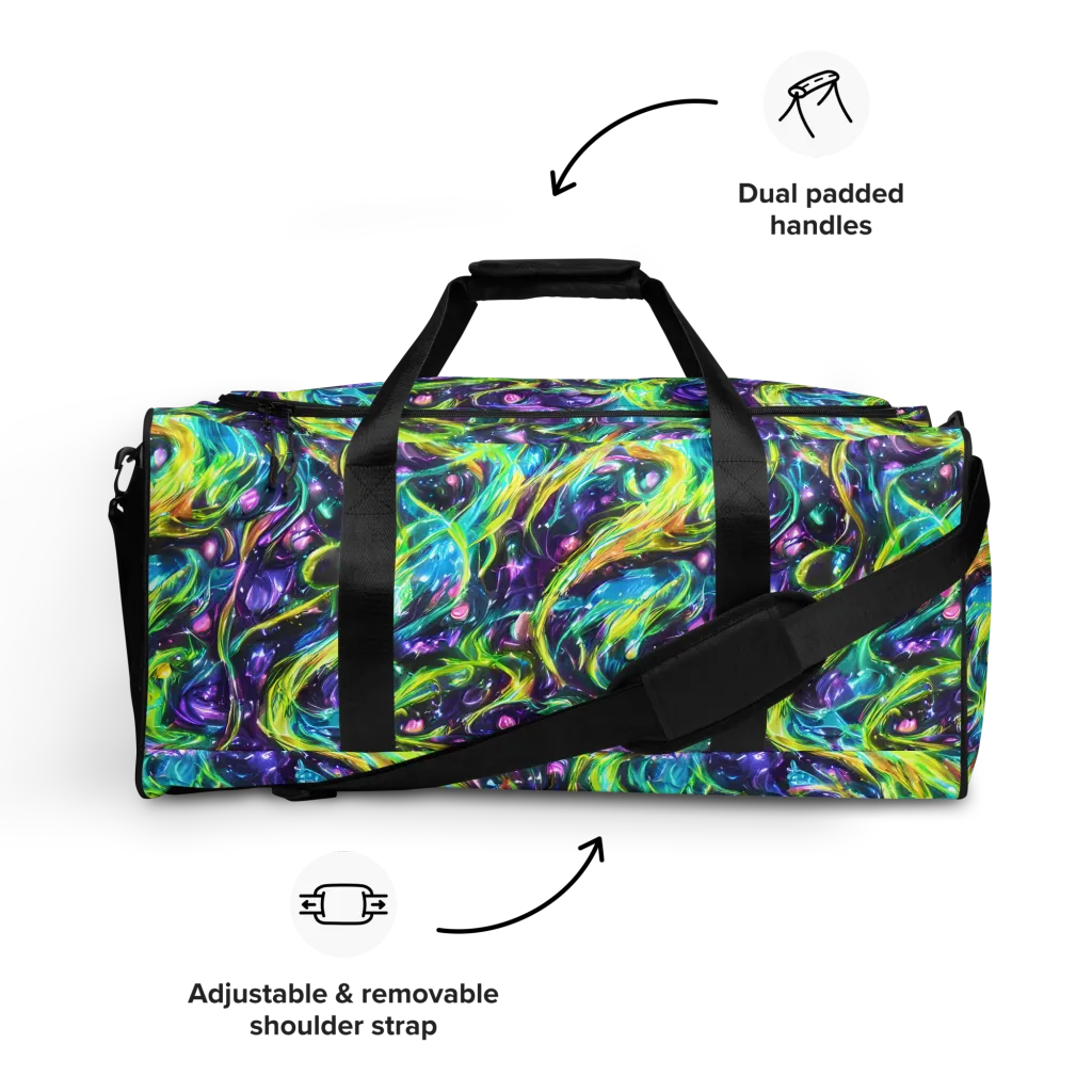 Hypercolor Lagoon on Duffle Bag — Front