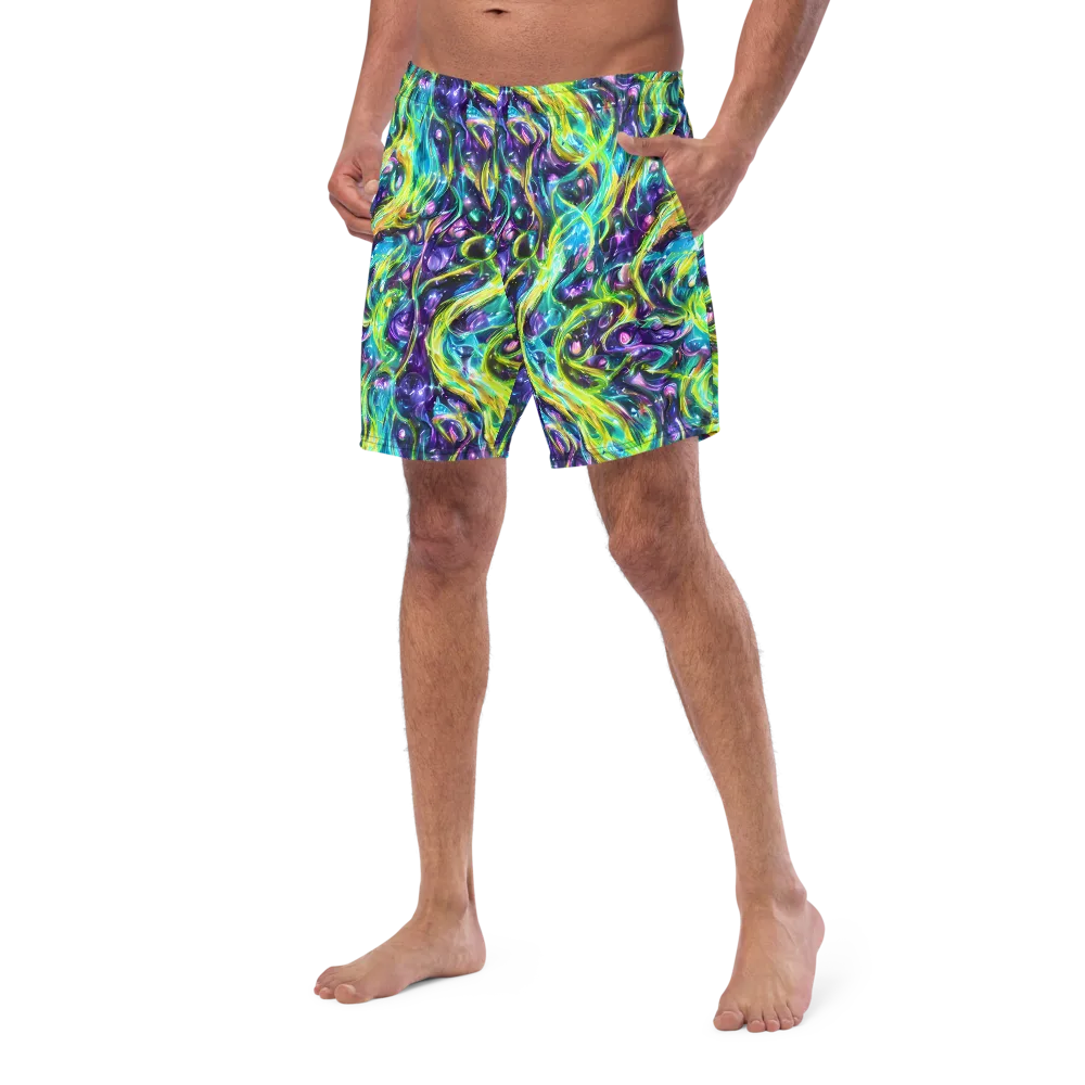 Hypercolor Lagoon on Swim Trunks — Left Front