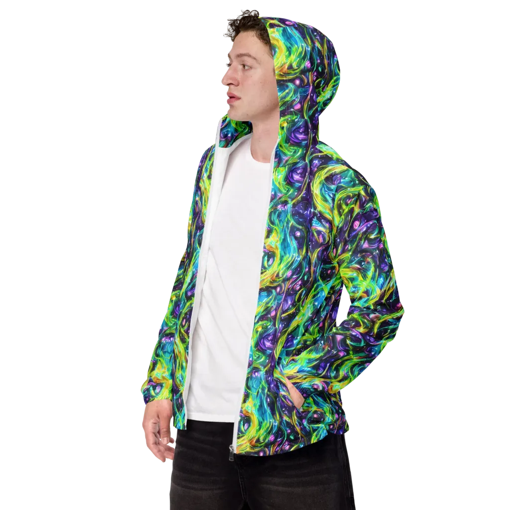 Hypercolor Lagoon on Men's Windbreaker — Left Front