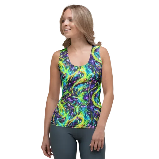 Hypercolor Lagoon on a Women's Tank Top