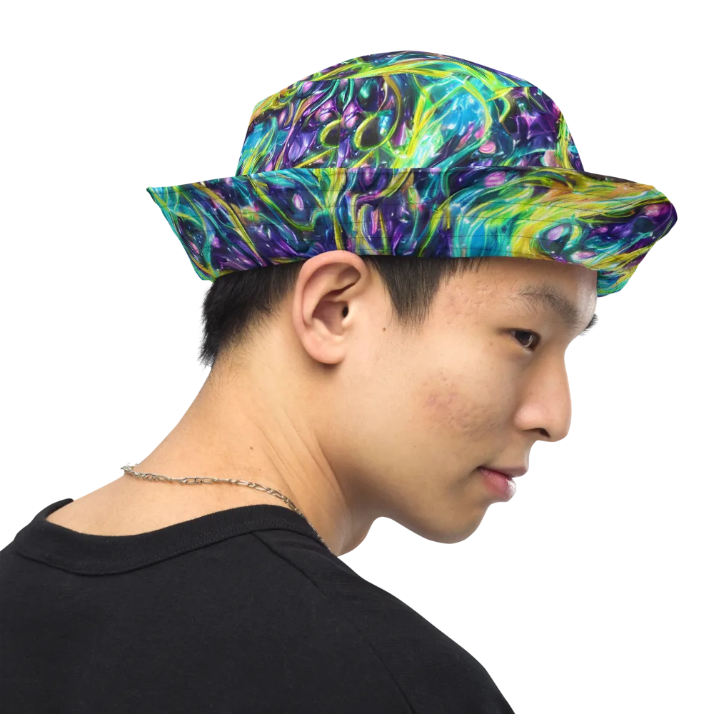 Hypercolor Lagoon on Reversible Bucket Hat — Right Outside