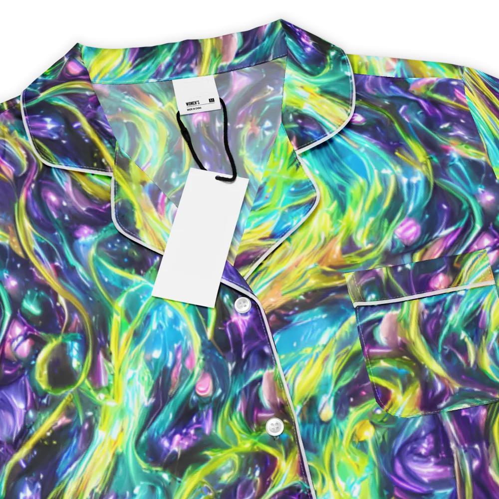 Hypercolor Lagoon on Women's Short Sleeve Pajama Top — Product details