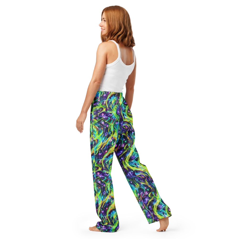 Hypercolor Lagoon on Women's Pajama Pants — Back