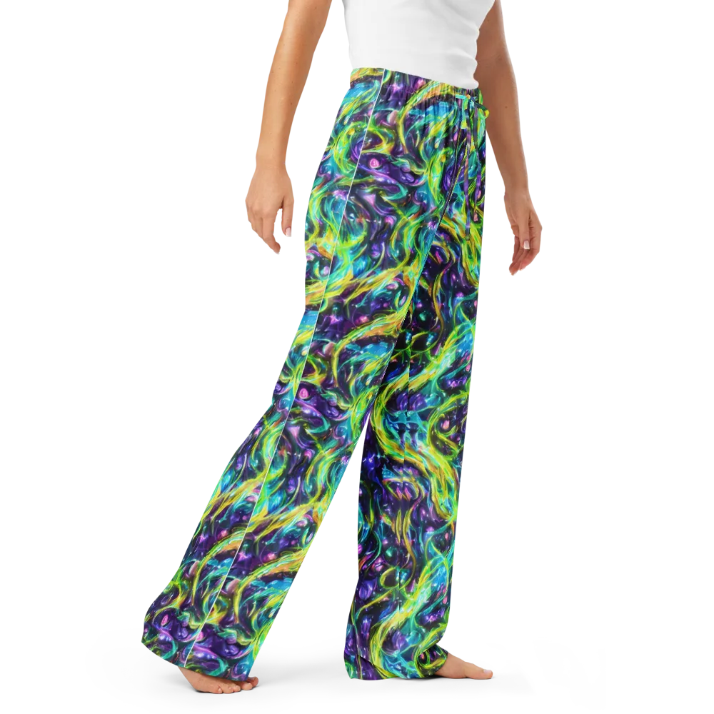 Hypercolor Lagoon on Women's Pajama Pants — Right Front