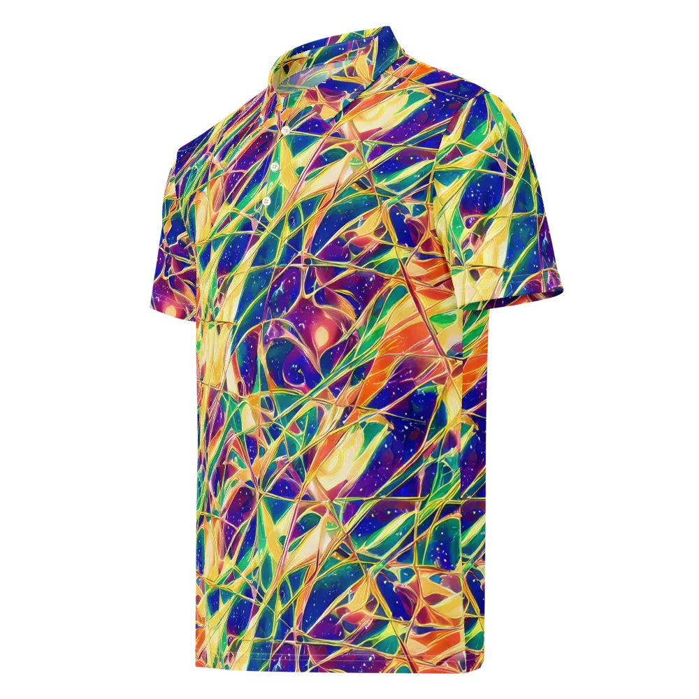 Solar Prism on Men's Slim Fit Polo Shirt — Left Front