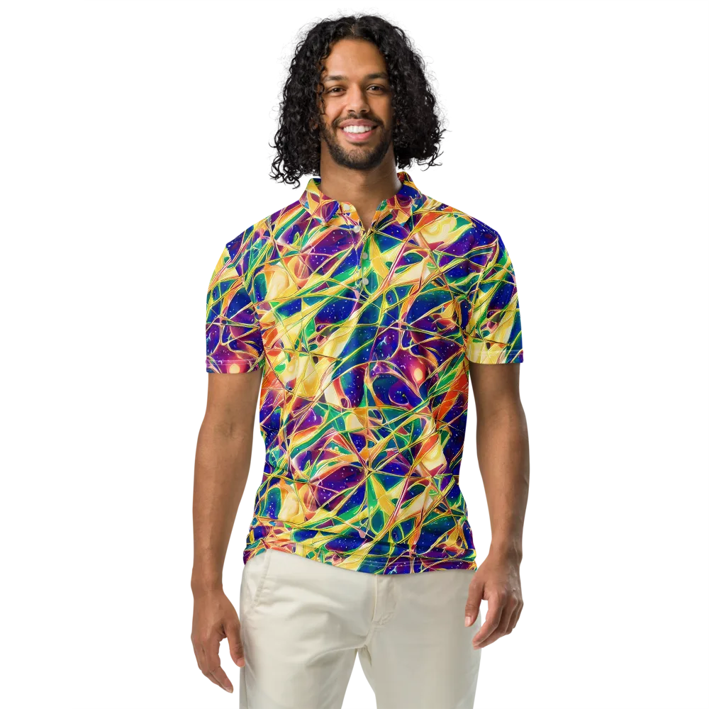 Solar Prism on Men's Slim Fit Polo Shirt — Front