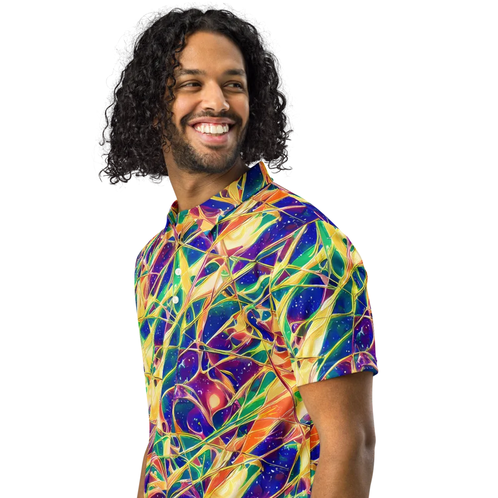 Solar Prism on Men's Slim Fit Polo Shirt — Left Front