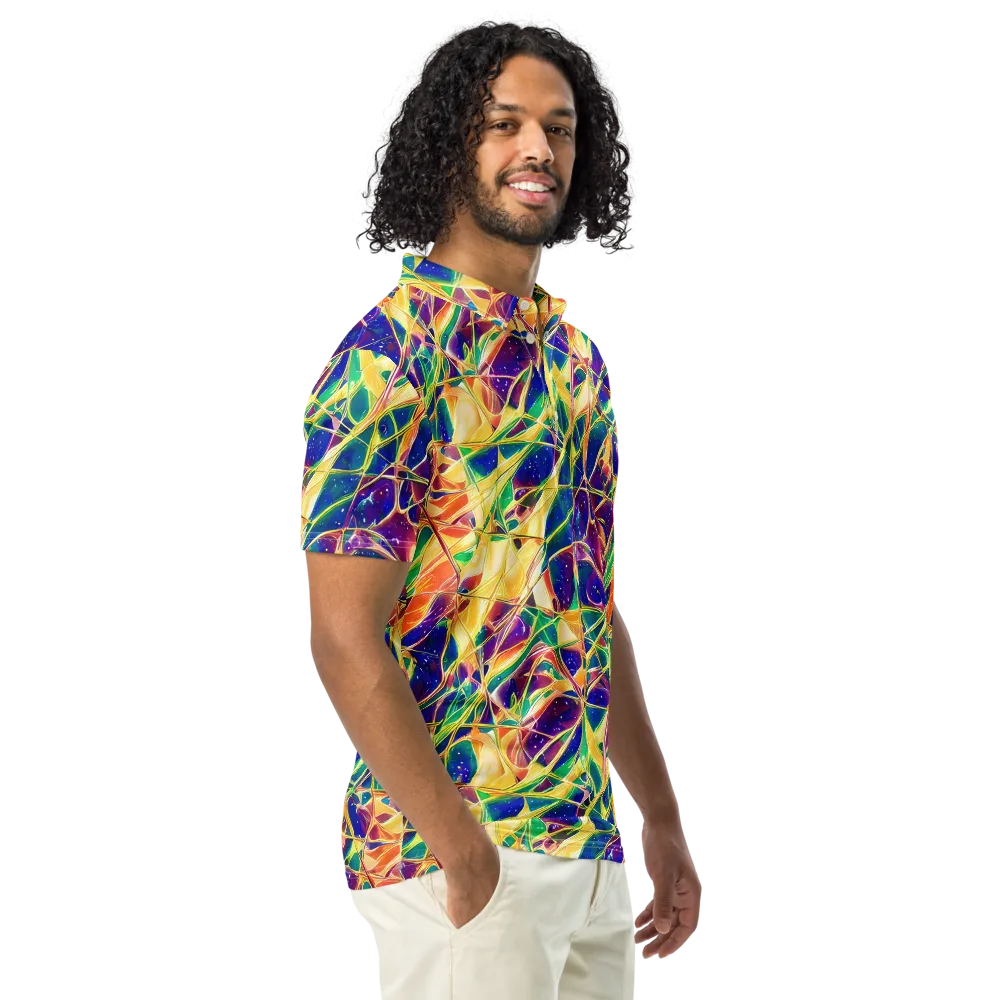 Solar Prism on Men's Slim Fit Polo Shirt — Right Front