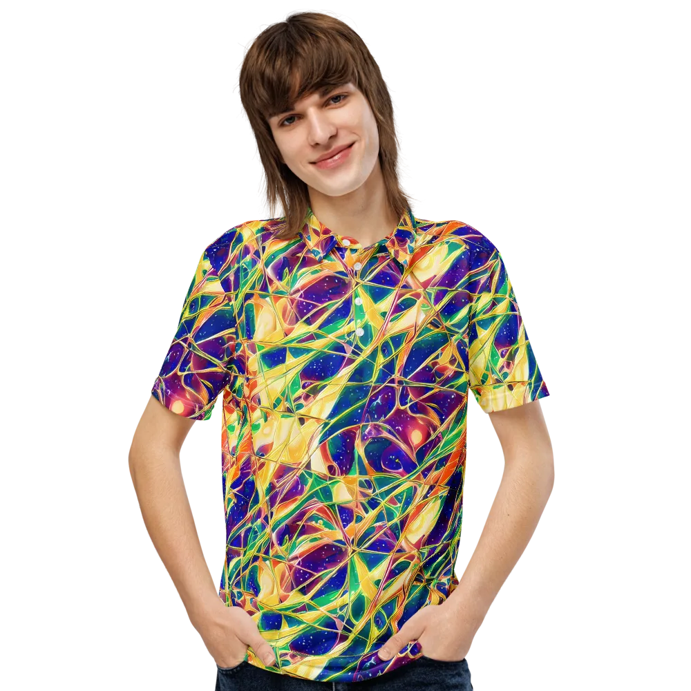 Solar Prism on Men's Slim Fit Polo Shirt — Front