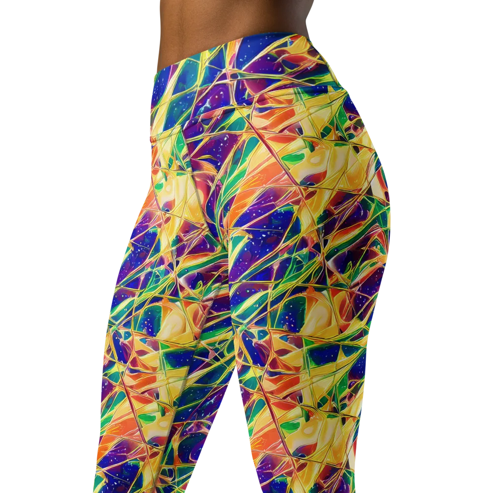 Solar Prism on Yoga Leggings — Left Front