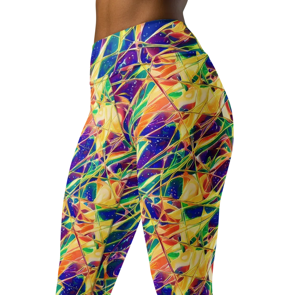 Solar Prism on Yoga Leggings — Left Front