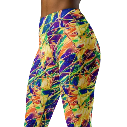 Solar Prism on a Yoga Leggings