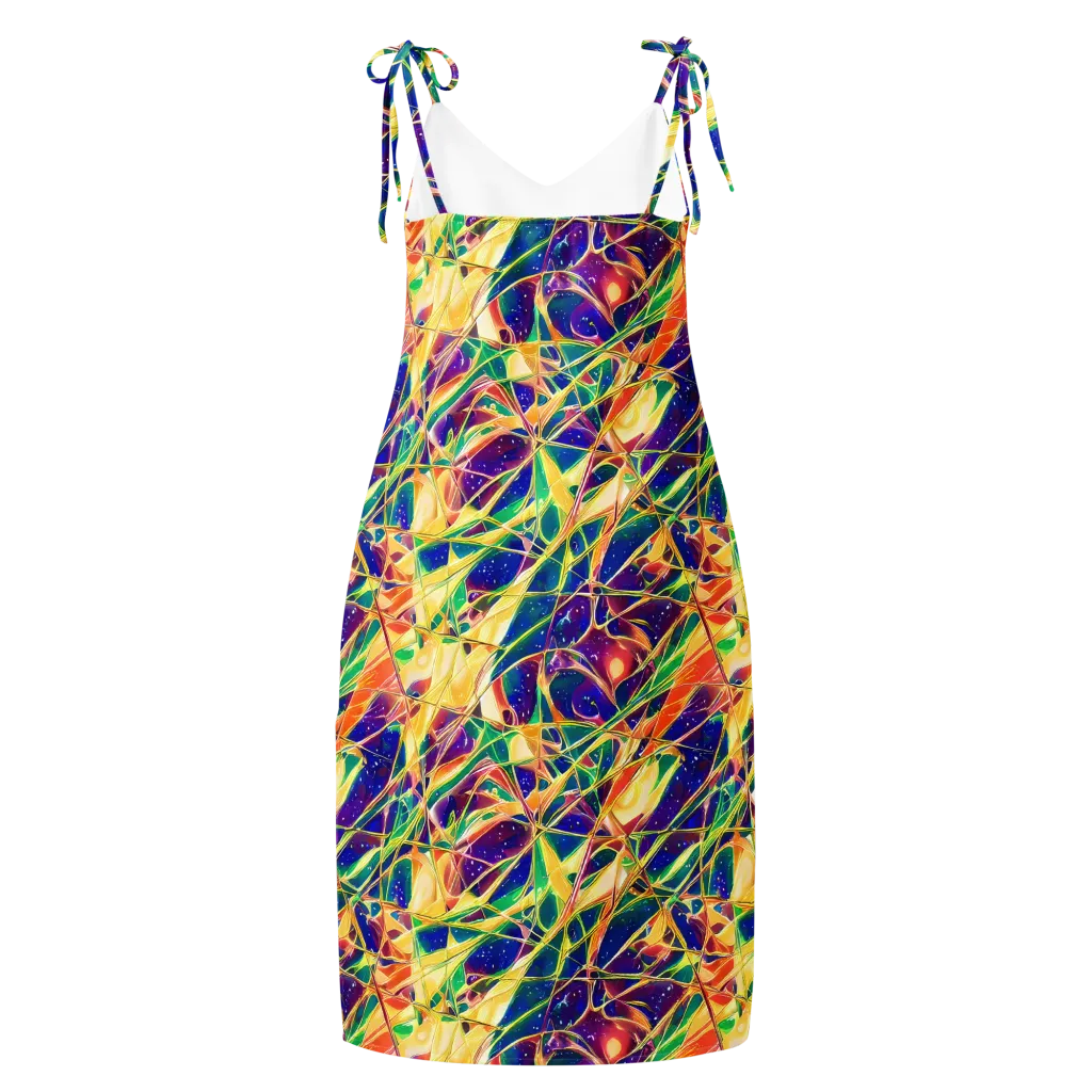 Solar Prism on Slip Dress — Back