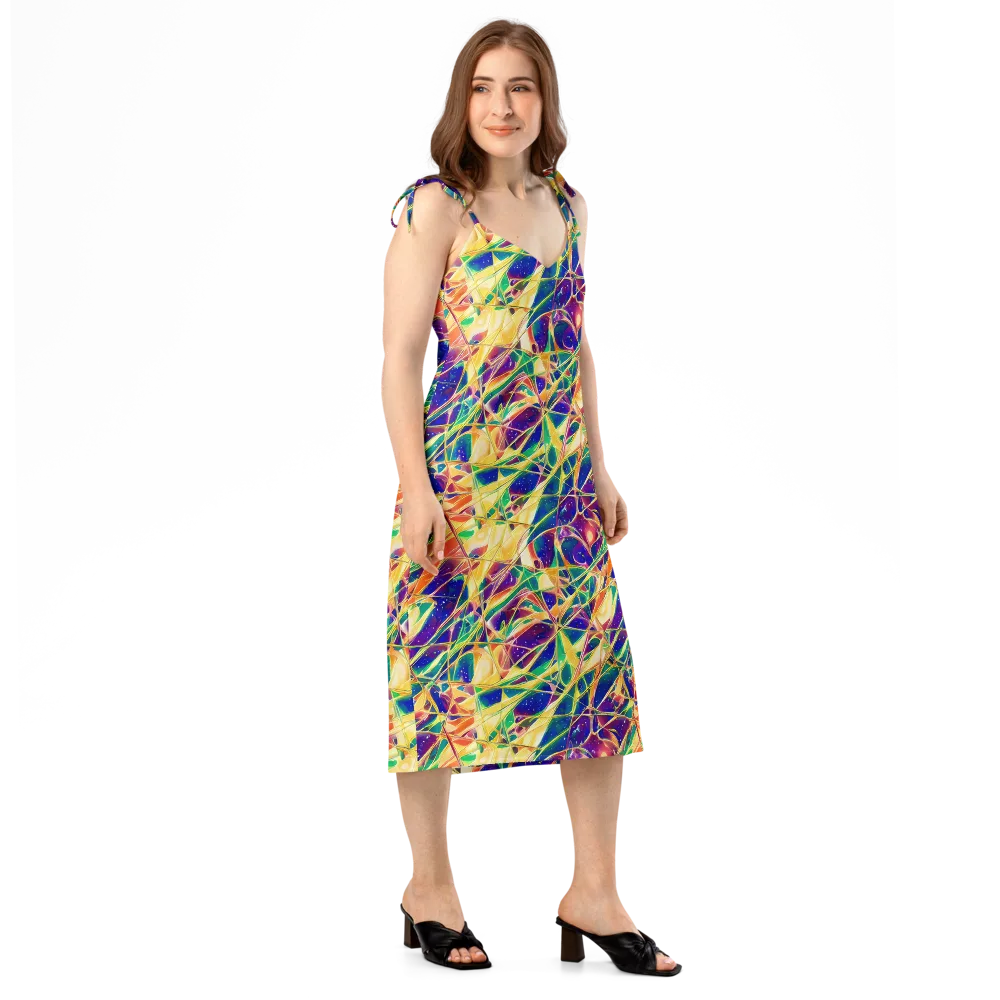 Solar Prism on Slip Dress — Right Front