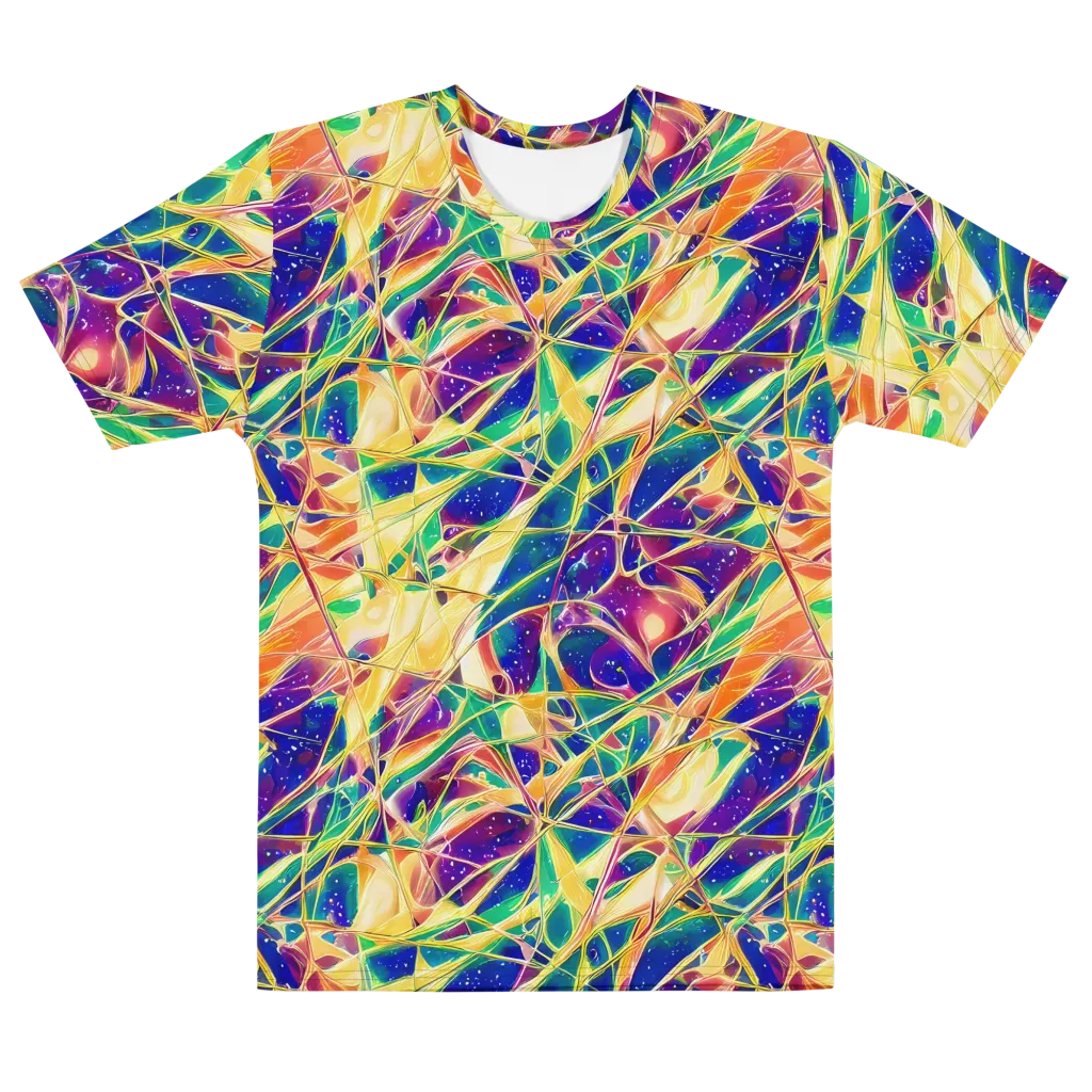 Solar Prism on Men's Cotton Crew Neck T-Shirt — Front