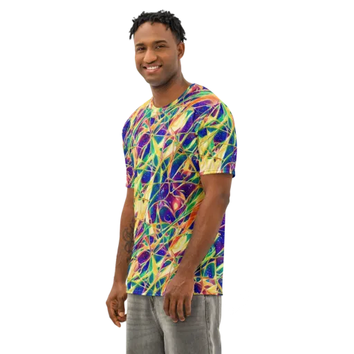 Solar Prism on a Men's Cotton Crew Neck T-Shirt