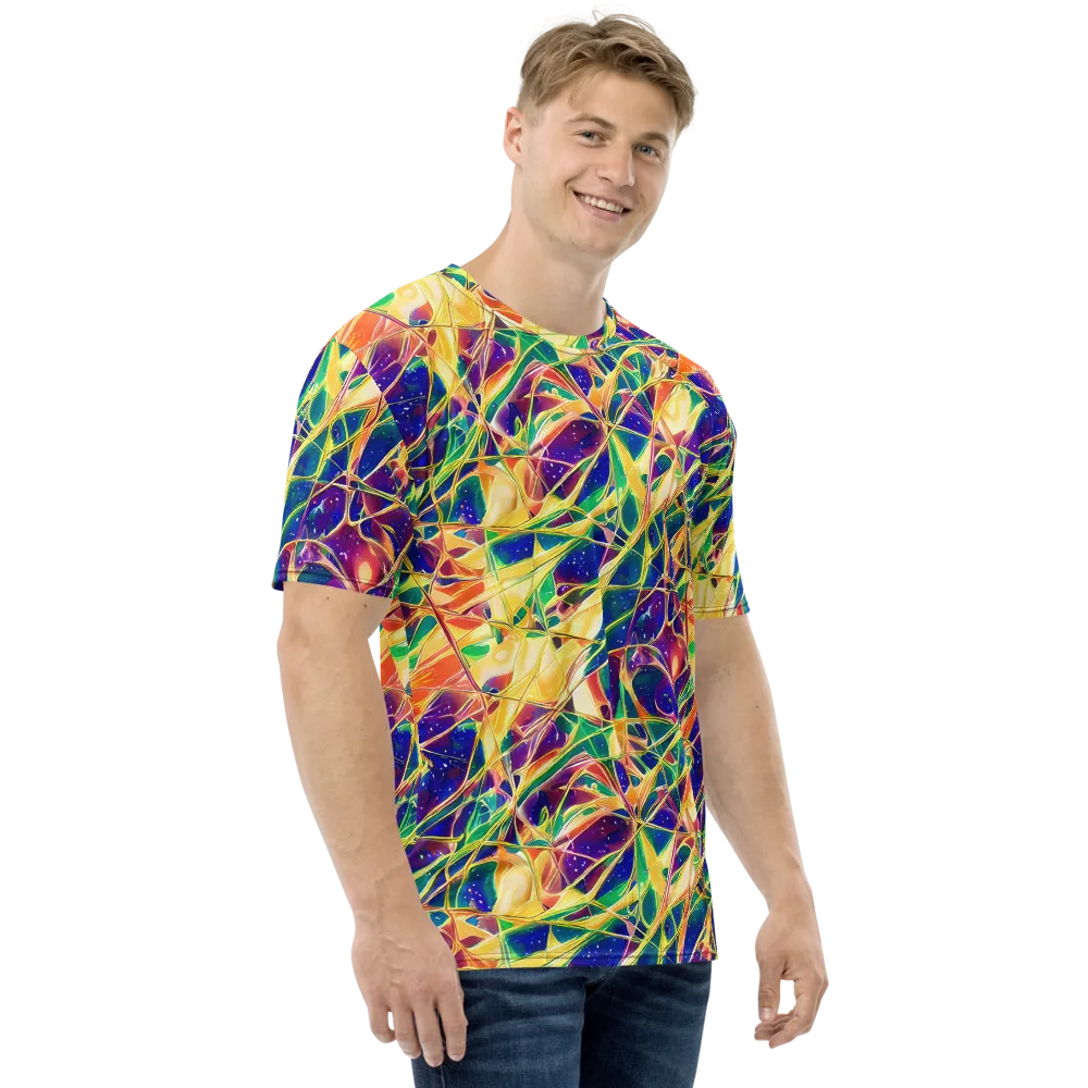 Solar Prism on Men's Crew Neck T-Shirt — Right