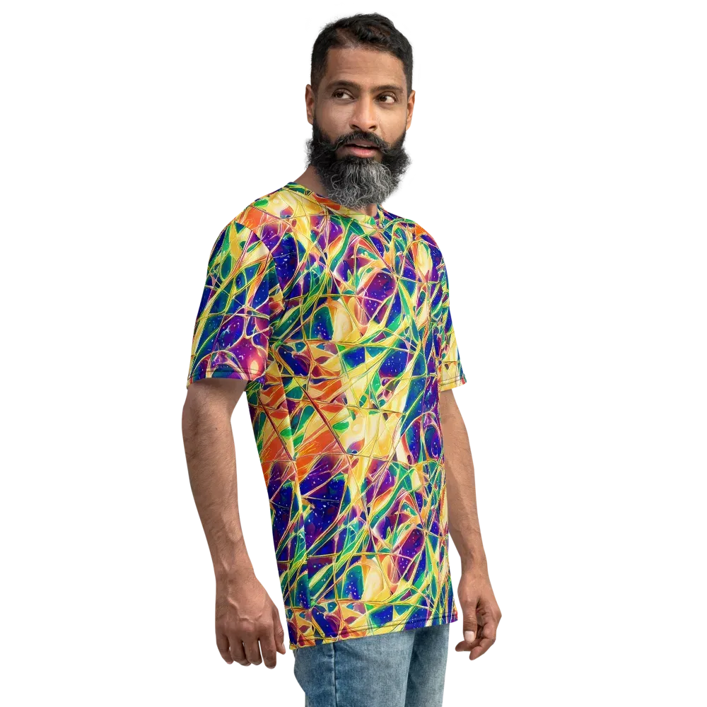 Solar Prism on Men's Crew Neck T-Shirt — Right