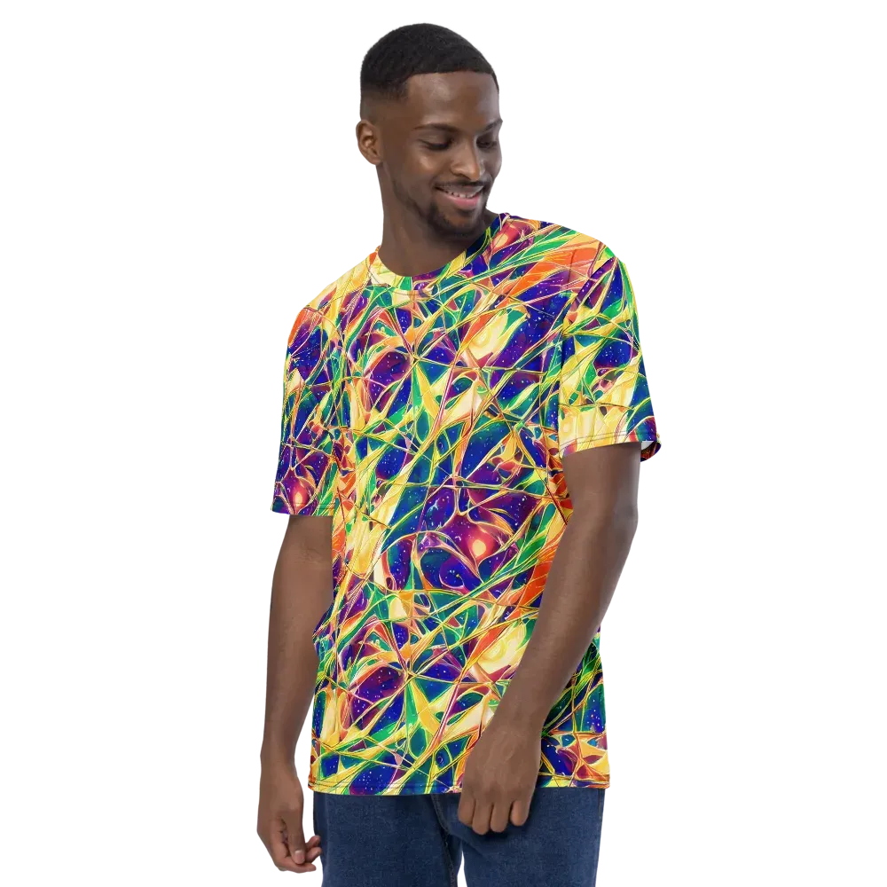 Solar Prism on Men's Crew Neck T-Shirt — Left