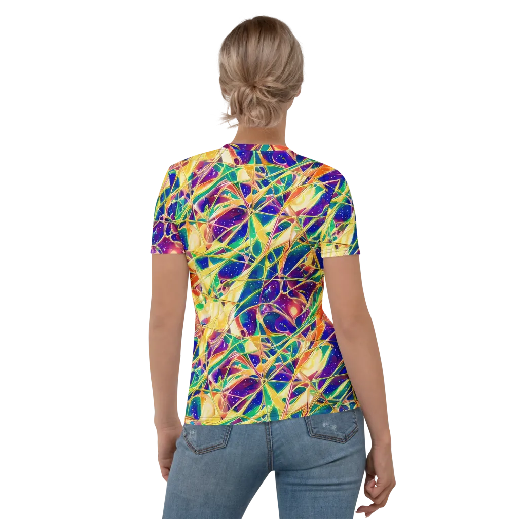 Solar Prism on Women's Crew Neck T-Shirt — Back