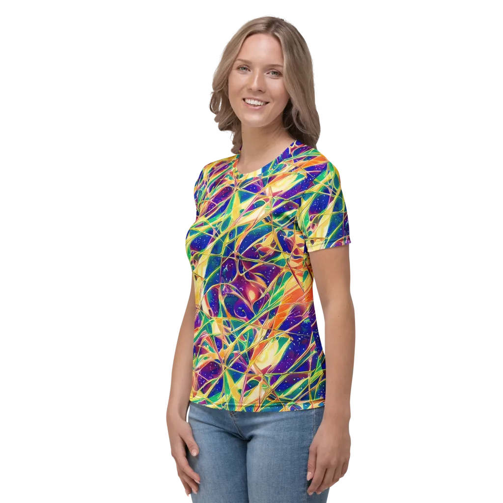 Solar Prism on Women's Crew Neck T-Shirt — Left