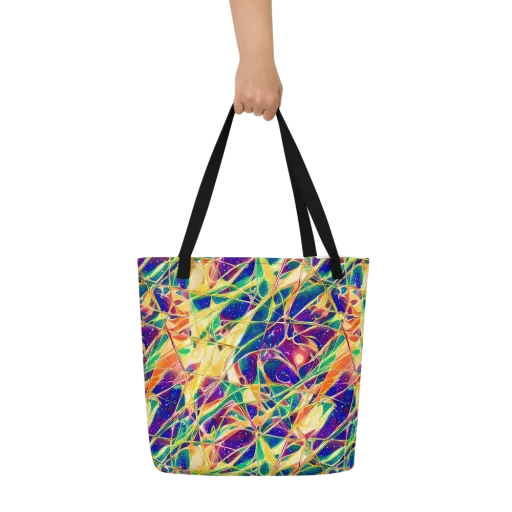 Solar Prism on a Large Tote Bag W/ Pocket