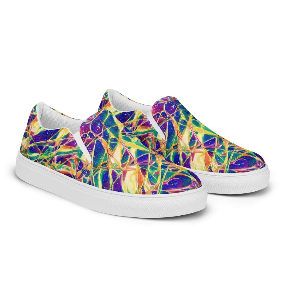 Solar Prism on Women's Slip-On Canvas Shoes — Right Front