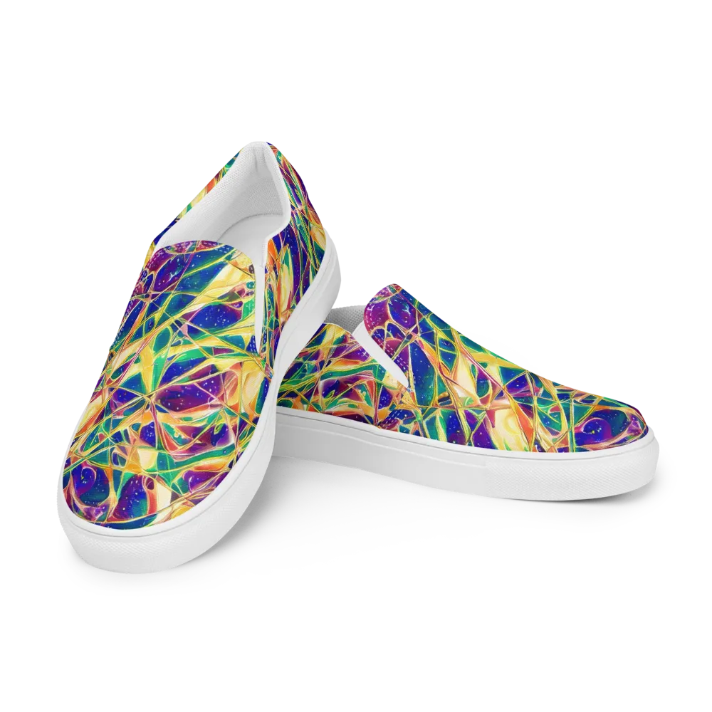 Solar Prism on Women's Slip-On Canvas Shoes — Left Front