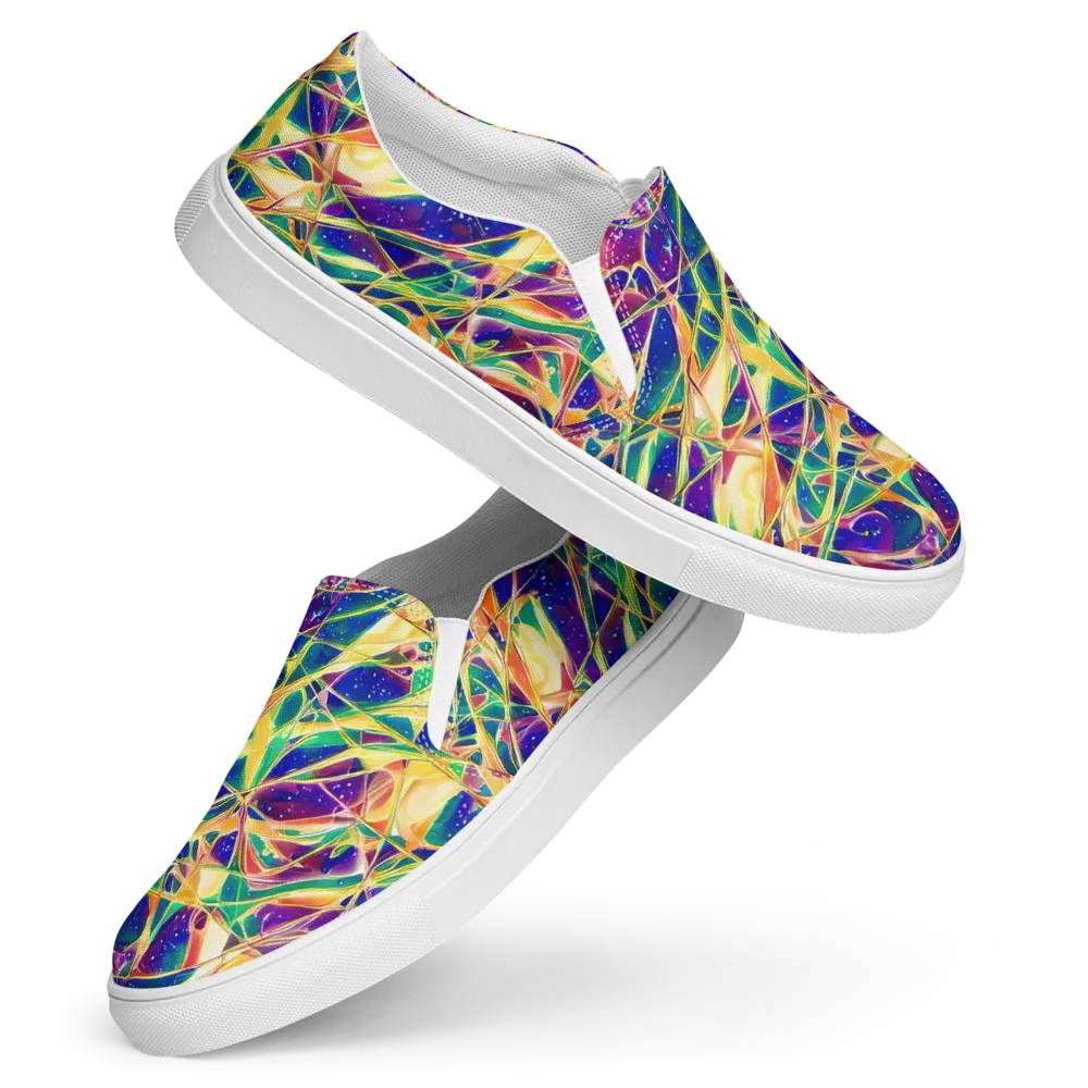 Solar Prism on Women's Slip-On Canvas Shoes — Front