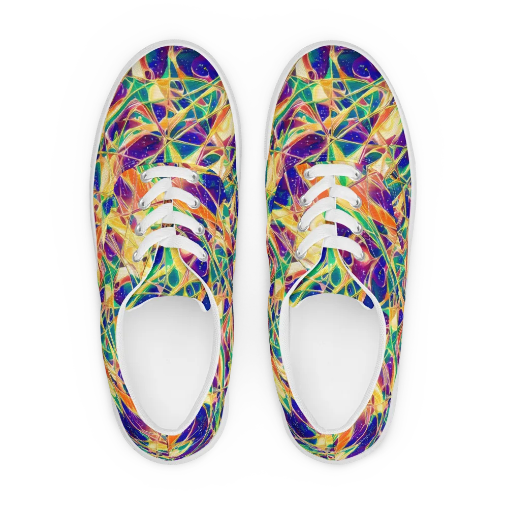 Solar Prism on Men's Lace-Up Canvas Shoes — Front